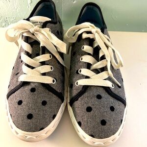 Kate Spade Women’s Vale Polka Dot Lace Up Tennis Shoes Size 7
